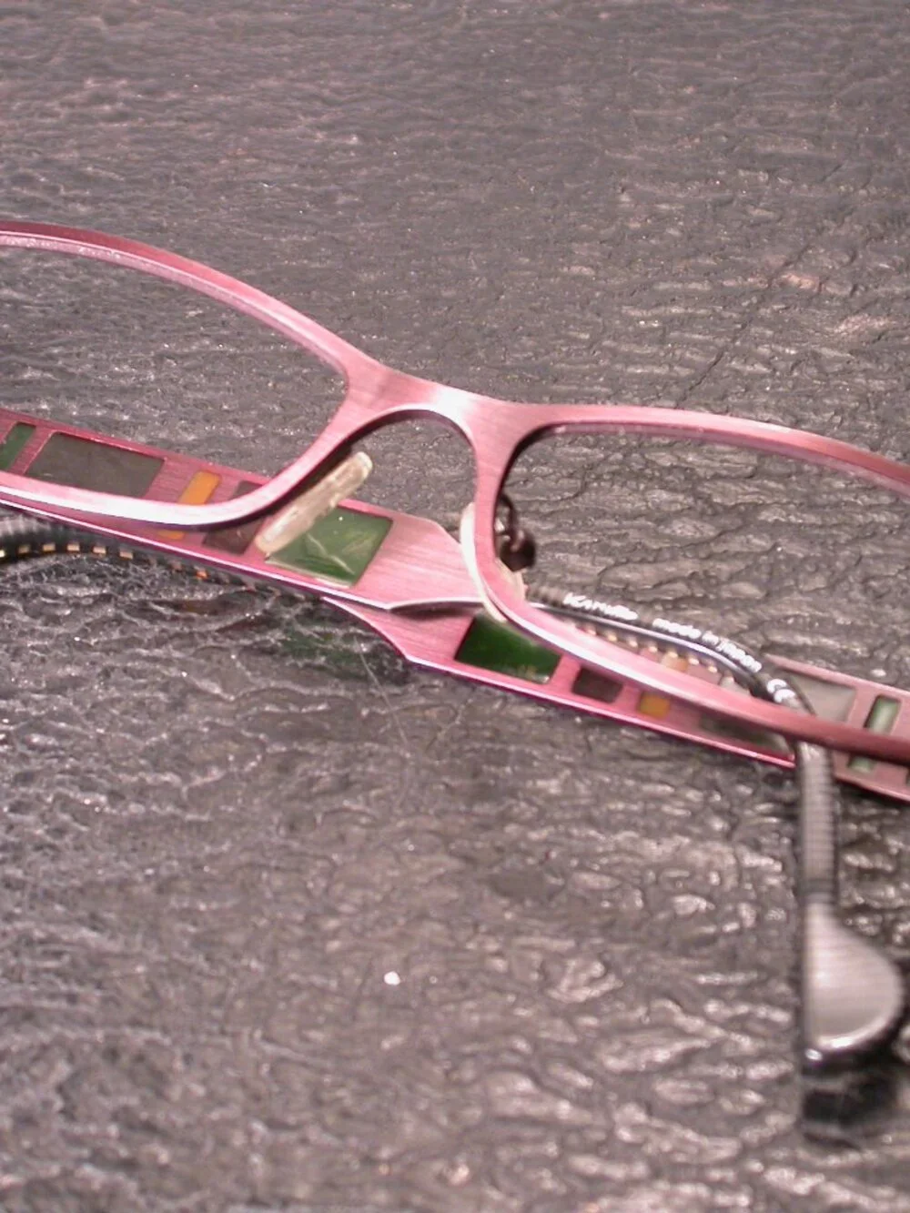 Kamuro Ariene Bronze Color Squares Modern Eyeglasses Frames Made in Japan